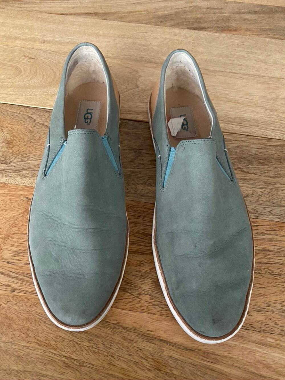 UGG Adley Leather Slip On Sneaker | Size 11